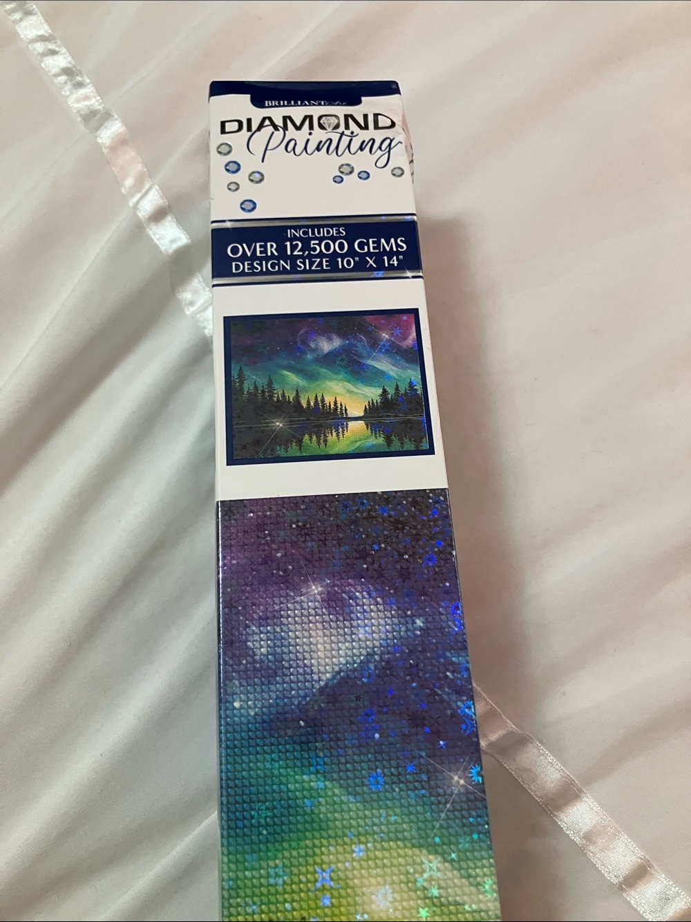 Rebrilliant Aurora Lake Diamond Painting Kit (Blue, Green, Purple)